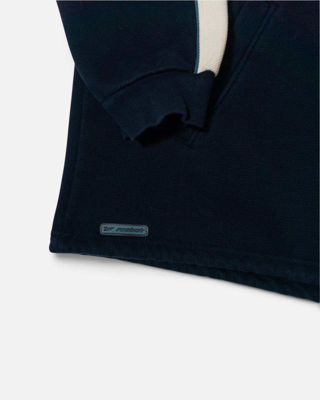 Chaqueta Reebok Azul Marina Capucha Vintage — Talla XL