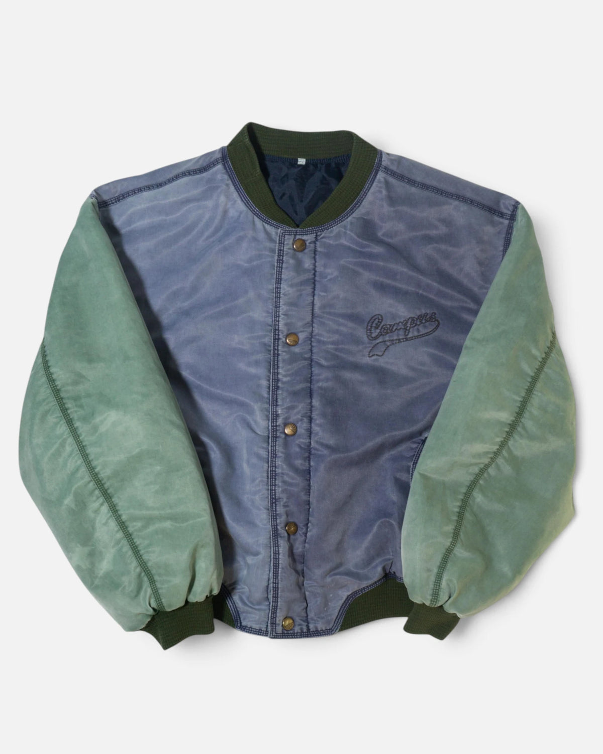 Chaqueta Bomber Lintong Bicolor Vintage 90s — Talla L