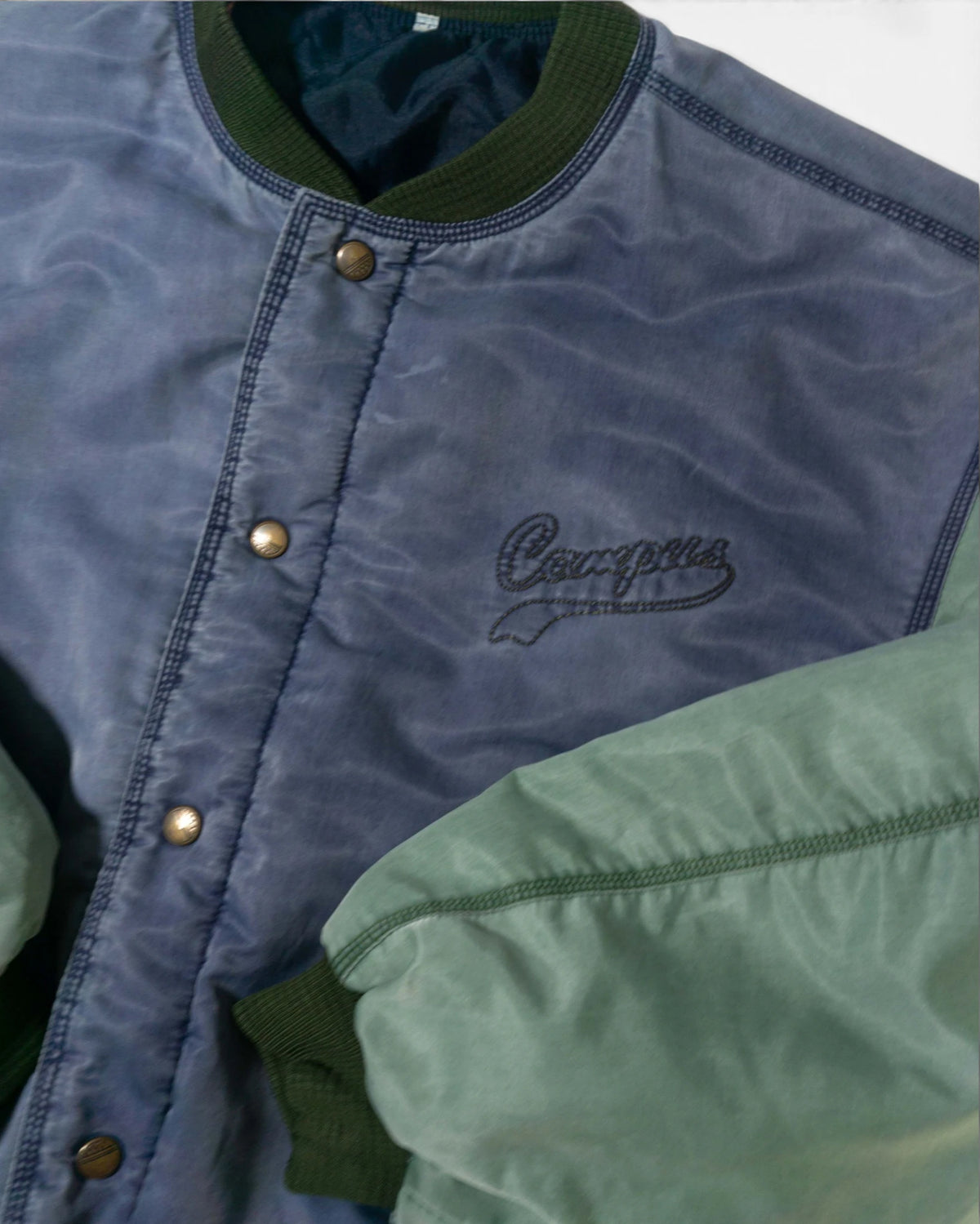 Chaqueta Bomber Lintong Bicolor Vintage 90s — Talla L