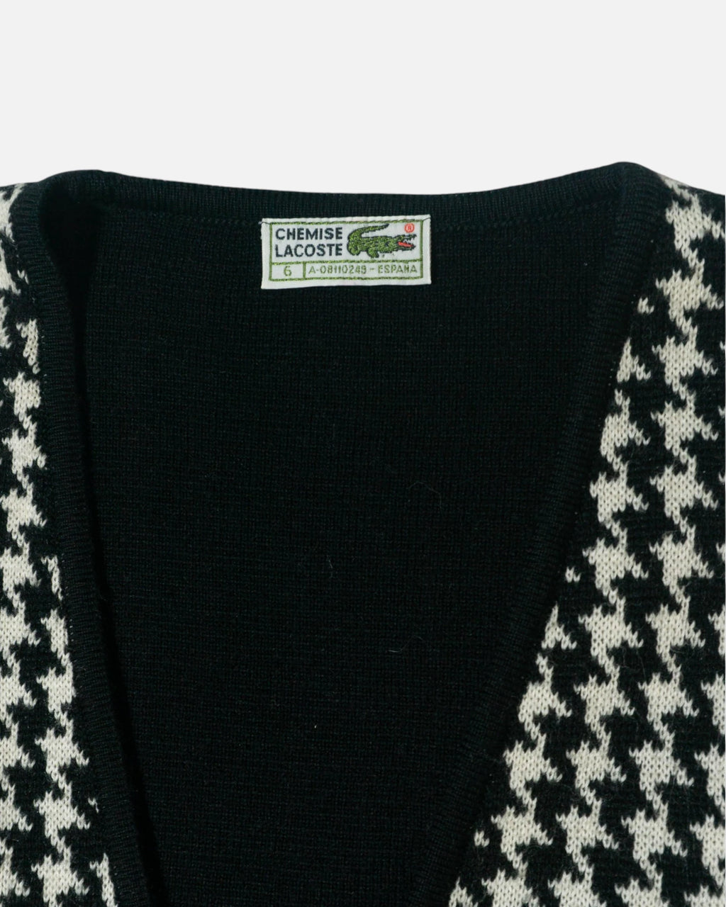 Chaleco Lacoste Pata Gallo Vintage 80s — Talla M Mujer