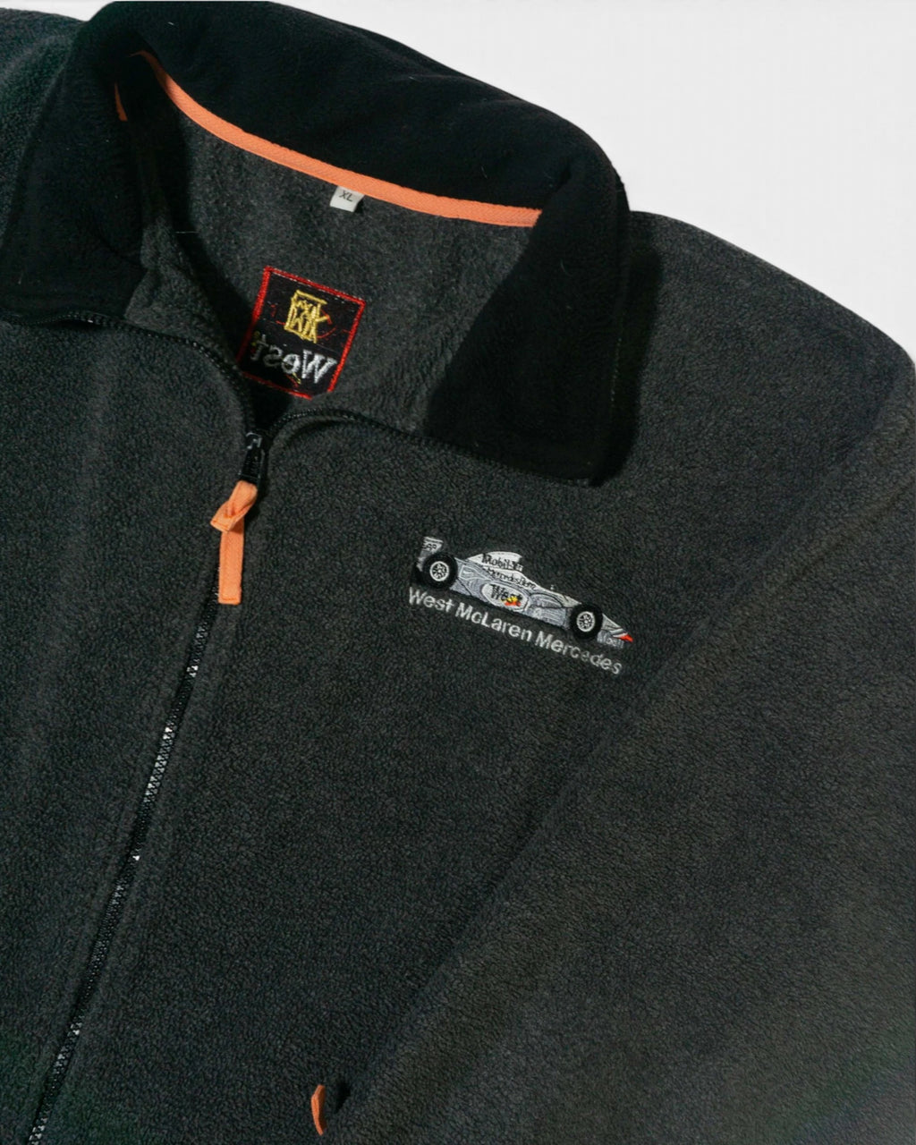 Chaqueta Polar West McLaren Mercedes Vintage 90s — Talla XL