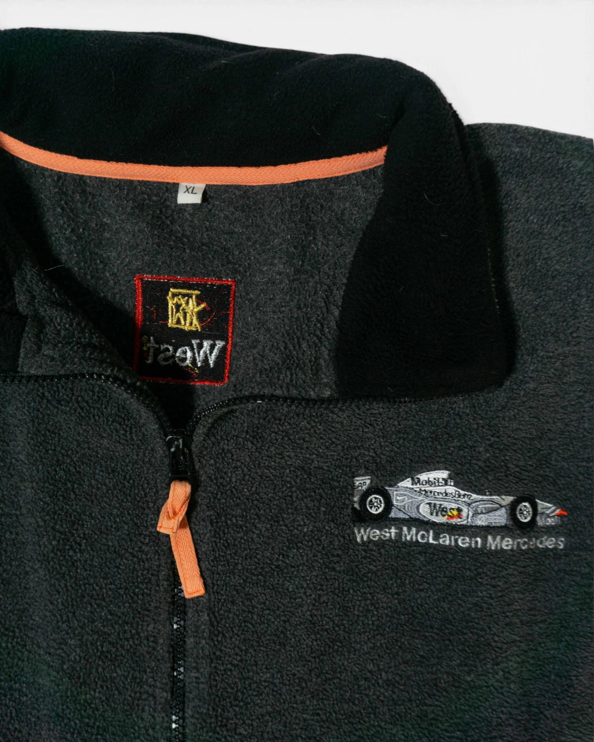 Chaqueta Polar West McLaren Mercedes Vintage 90s — Talla XL