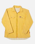 Chaqueta Quiksilver vintage 90s Reversible Amarilla Cuadros — Talla L