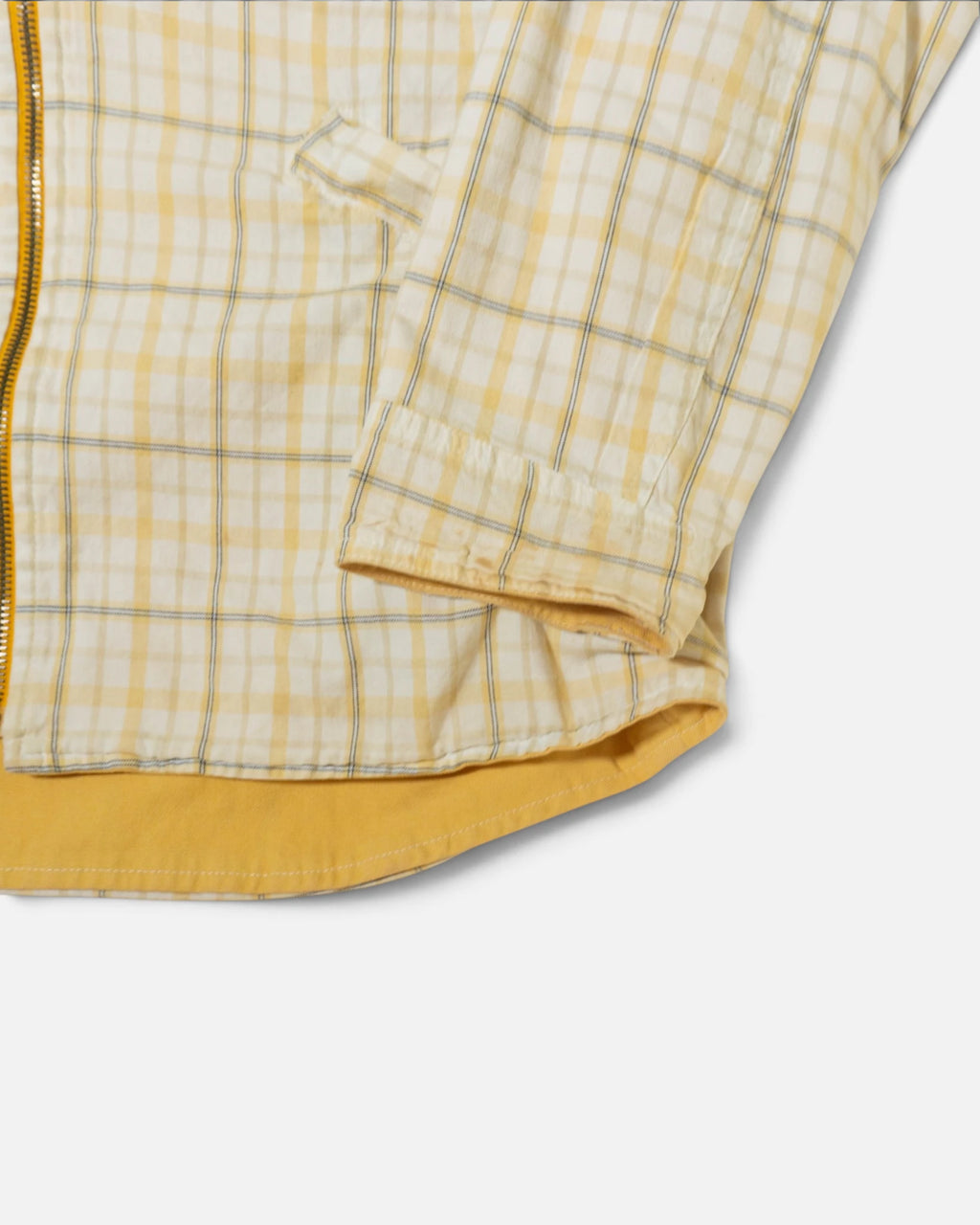 Chaqueta Quiksilver vintage 90s Reversible Amarilla Cuadros — Talla L