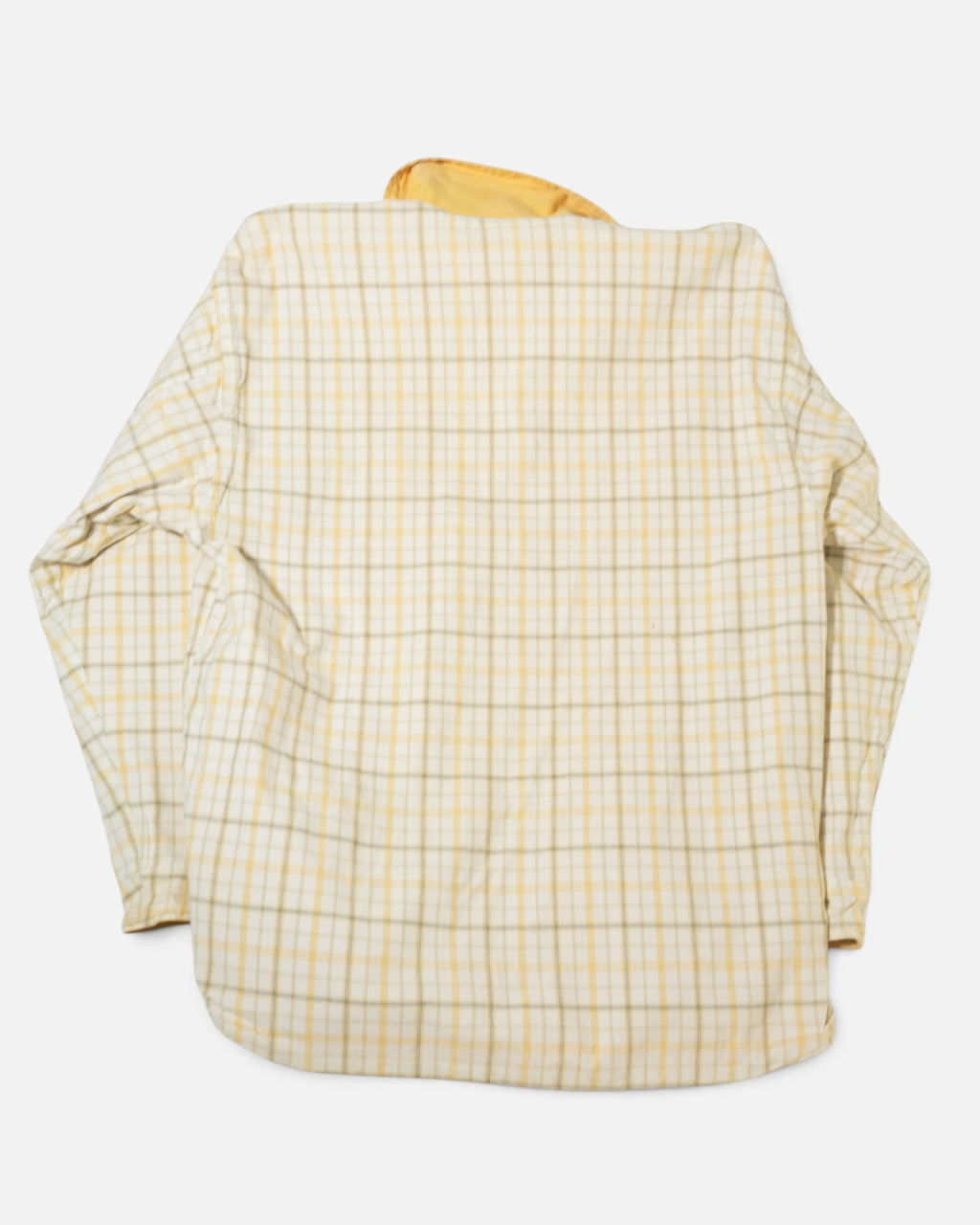 Chaqueta Quiksilver vintage 90s Reversible Amarilla Cuadros — Talla L