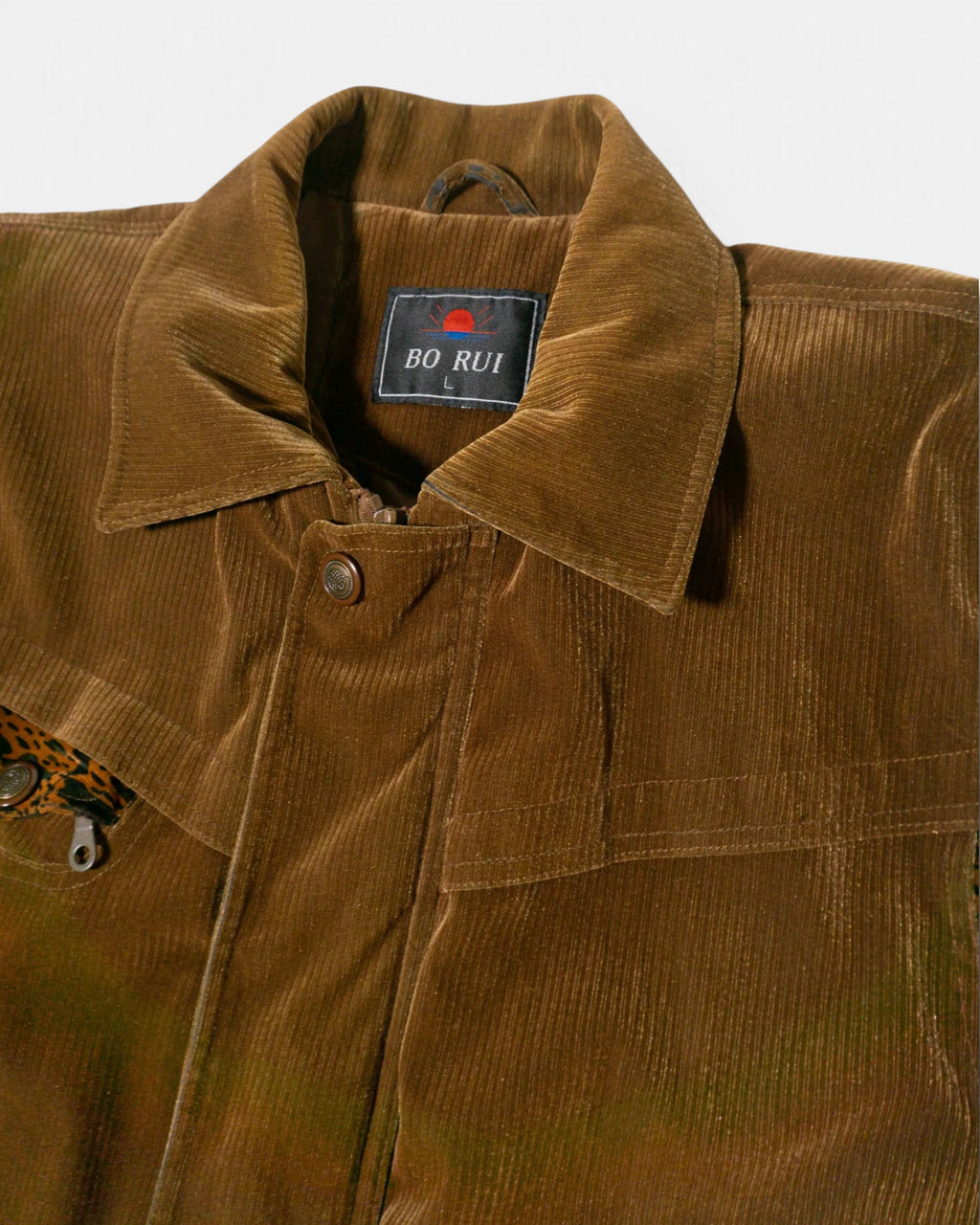 Parka Pana Marrón Ocre Camuflaje Vintage 90s — Talla L