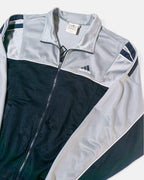 Chaqueta Adidas Gris Negra Vintage 00s — Talla M