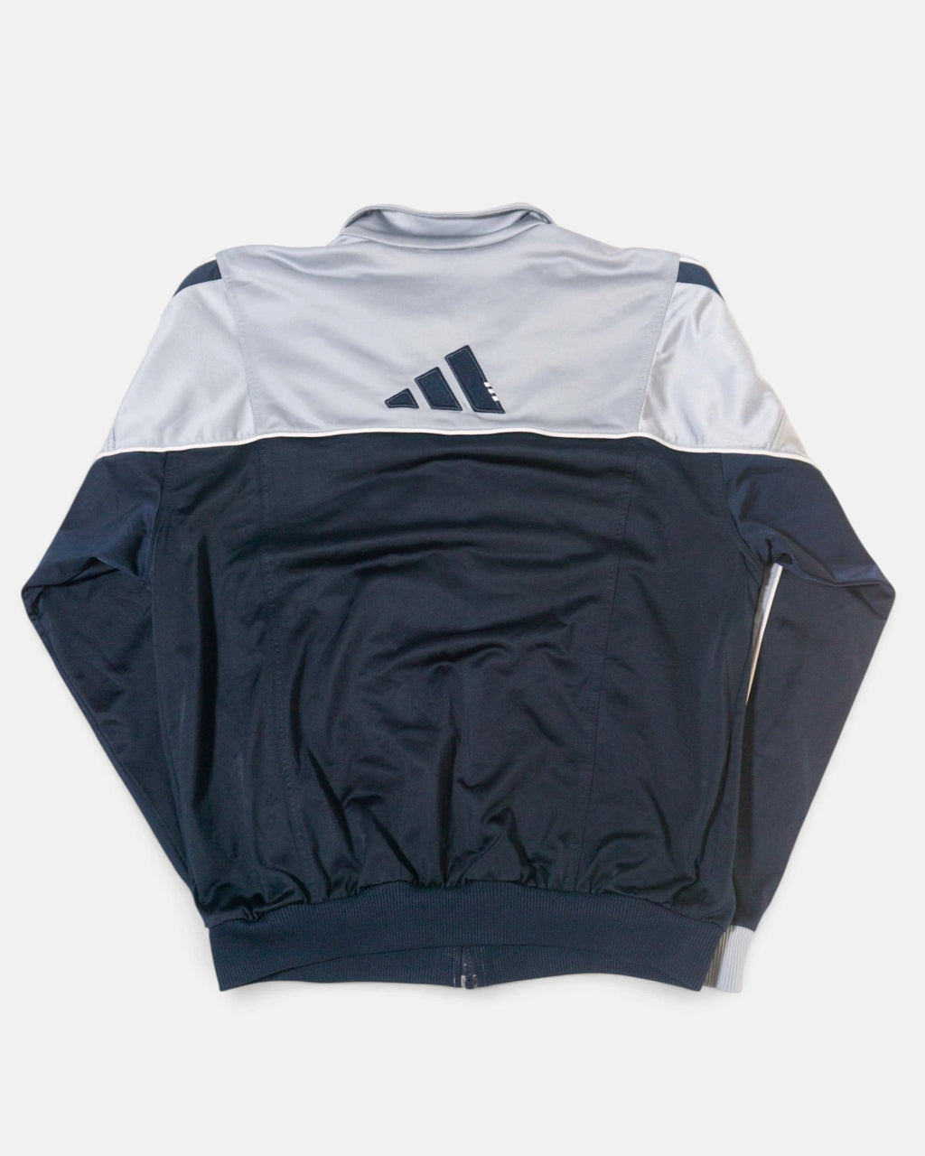 Chaqueta Adidas Gris Negra Vintage 00s — Talla M