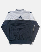 Chaqueta Adidas Gris Negra Vintage 00s — Talla M