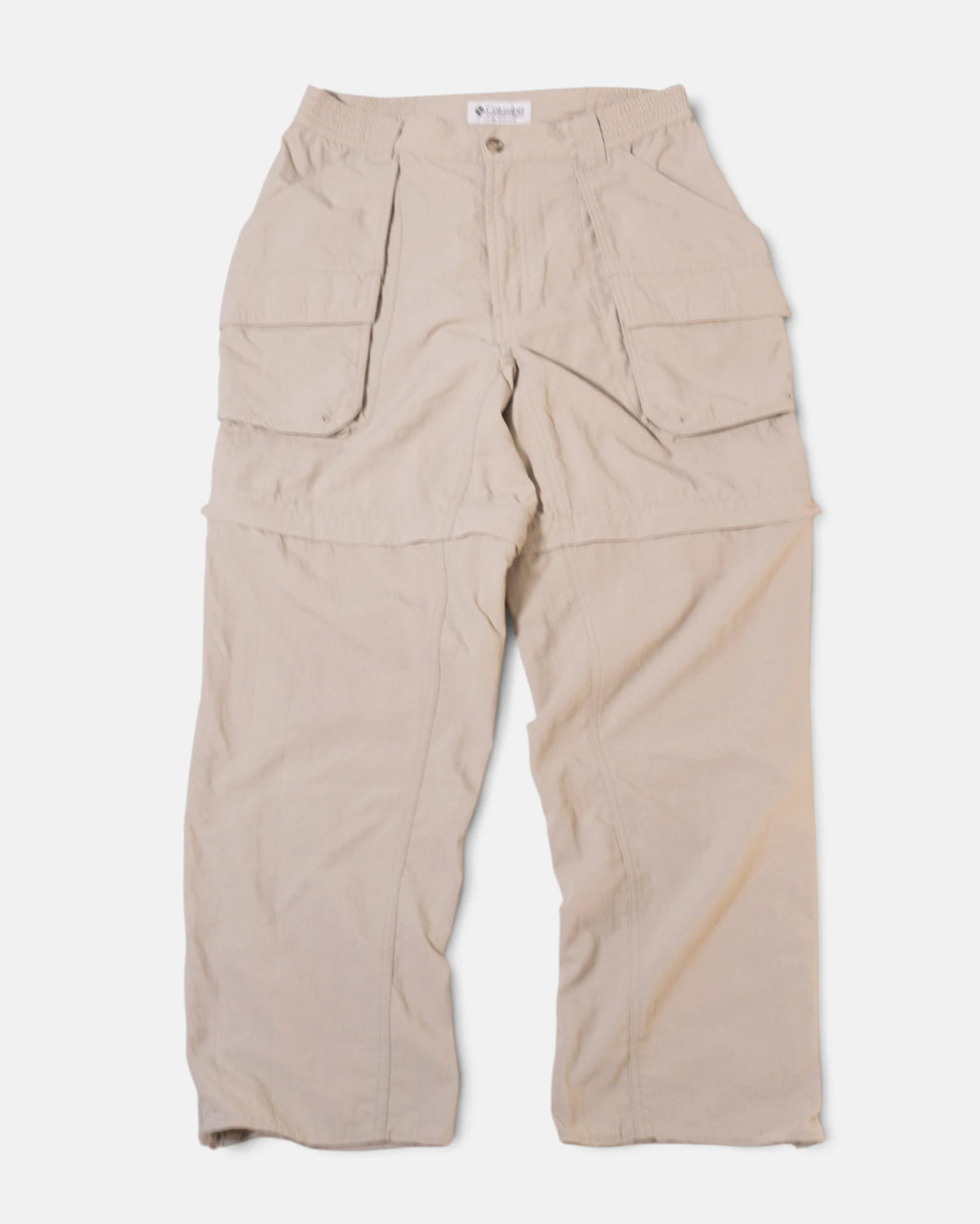 Pantalón Columbia Convertible Beige Vintage — Talla M Mujer