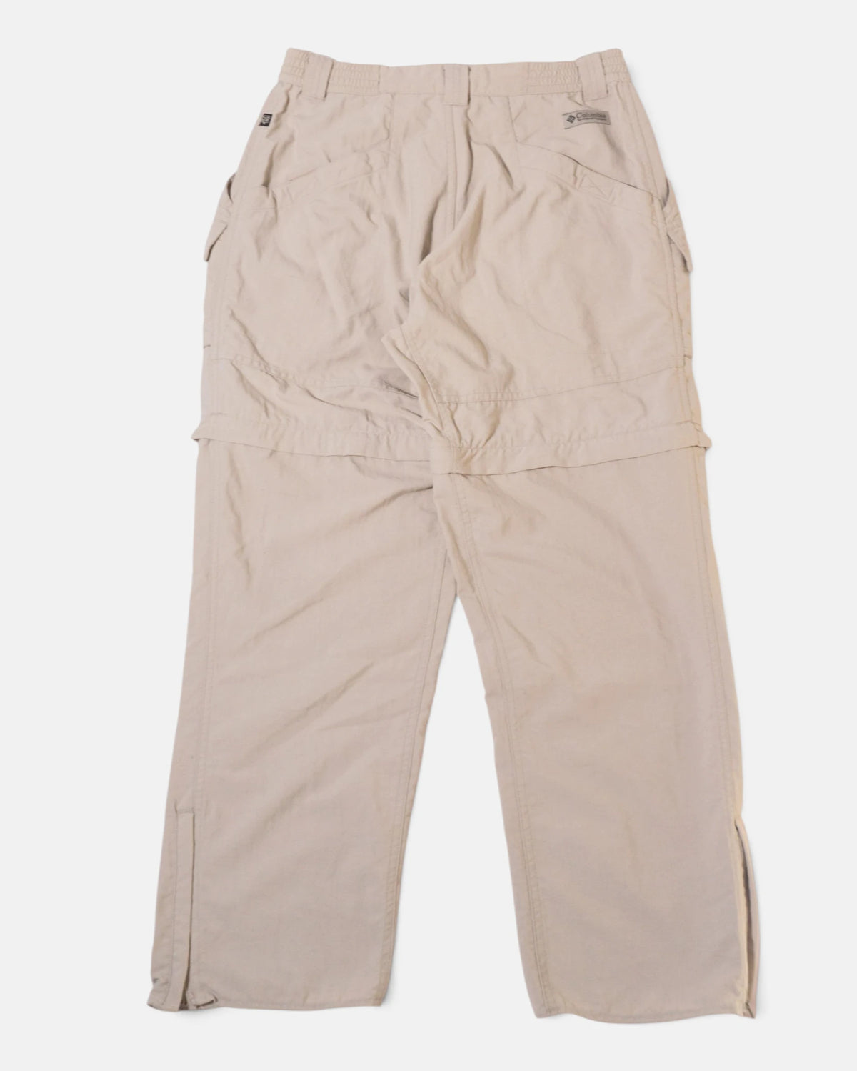 Pantalón Columbia Convertible Beige Vintage — Talla M Mujer