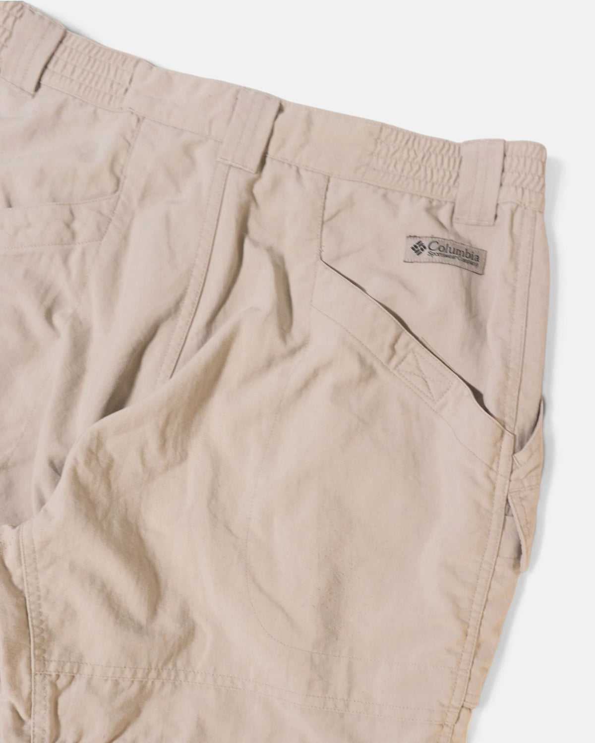 Pantalón Columbia Convertible Beige Vintage — Talla M Mujer