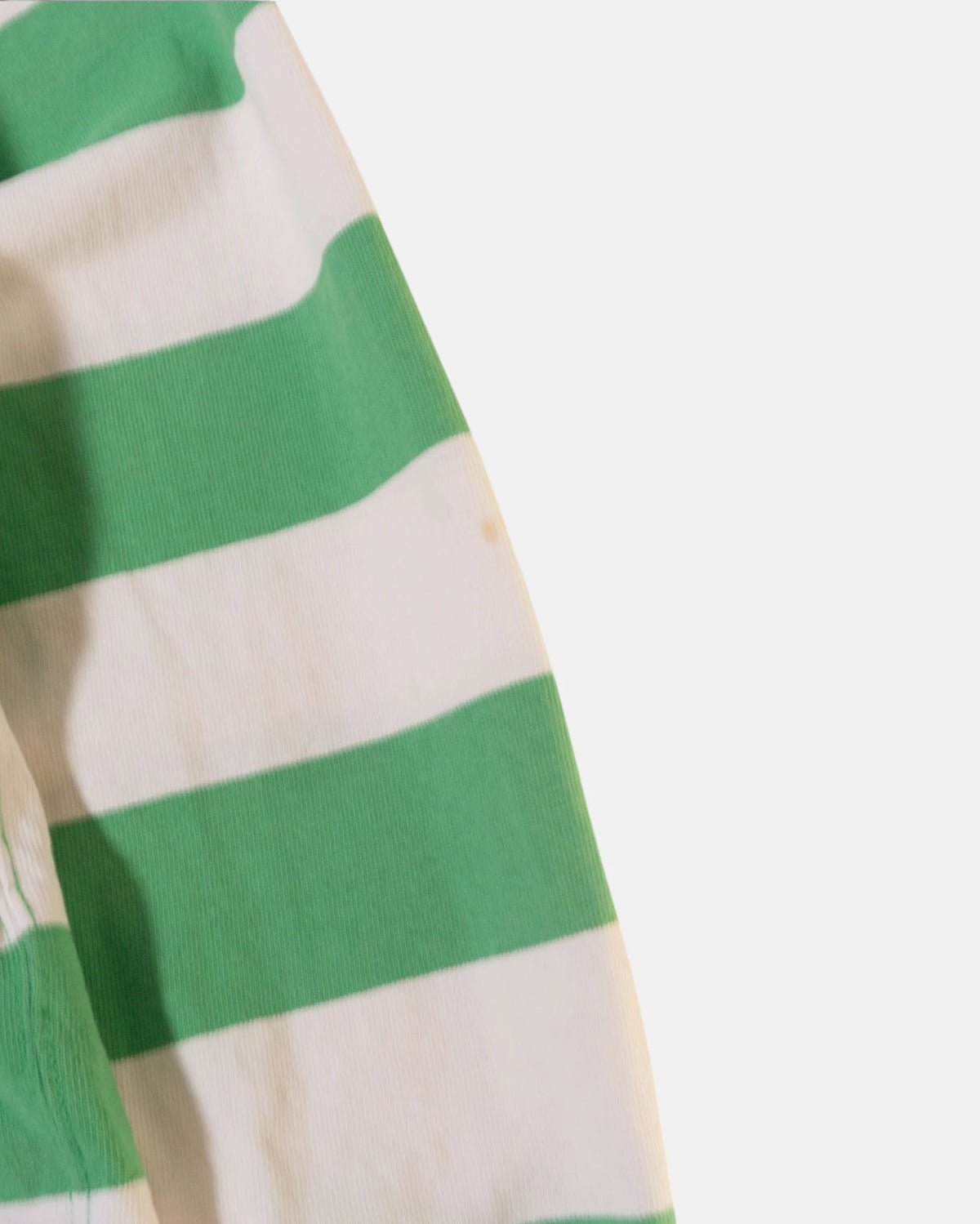 Polo Rugby Ralph Lauren Verde Rayas Vintage — Talla L