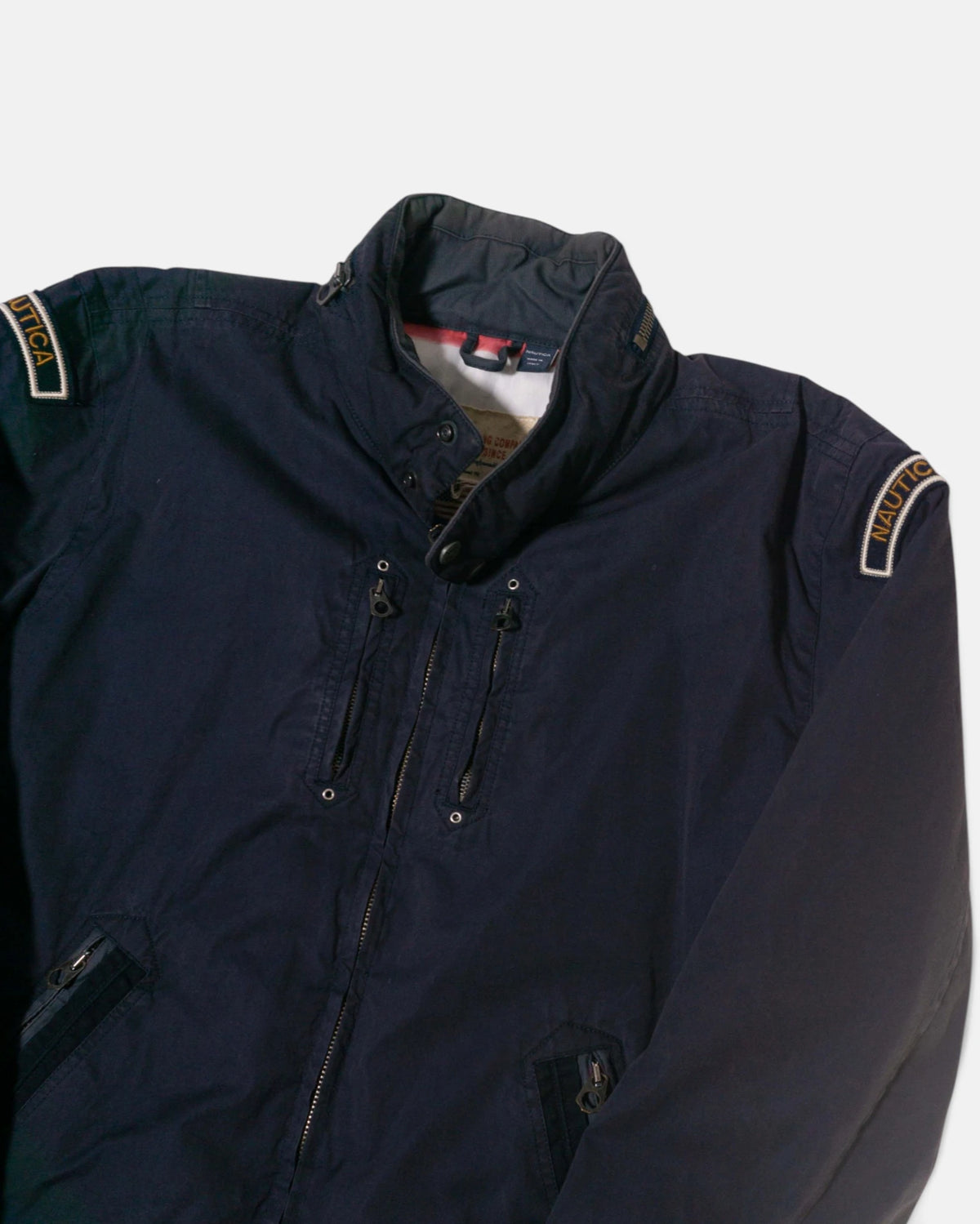 Chaqueta Nautica Azul Marino Vintage 90s — Talla XXL