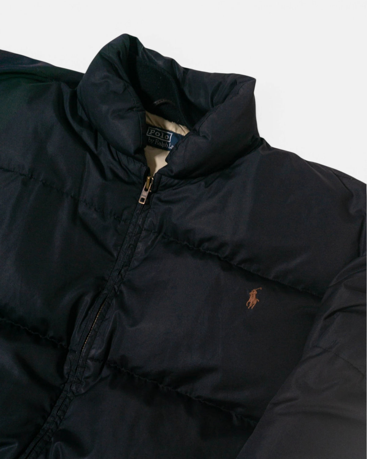 Plumífero Ralph Lauren Azul Plumas Vintage 90s — Talla L