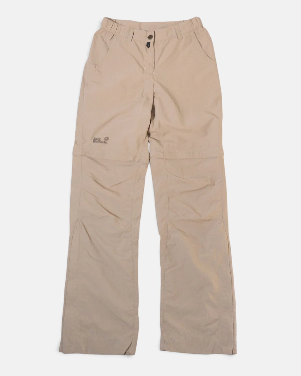 Pantalón Jack Wolfskin Convertible Beige — Talla XS Mujer