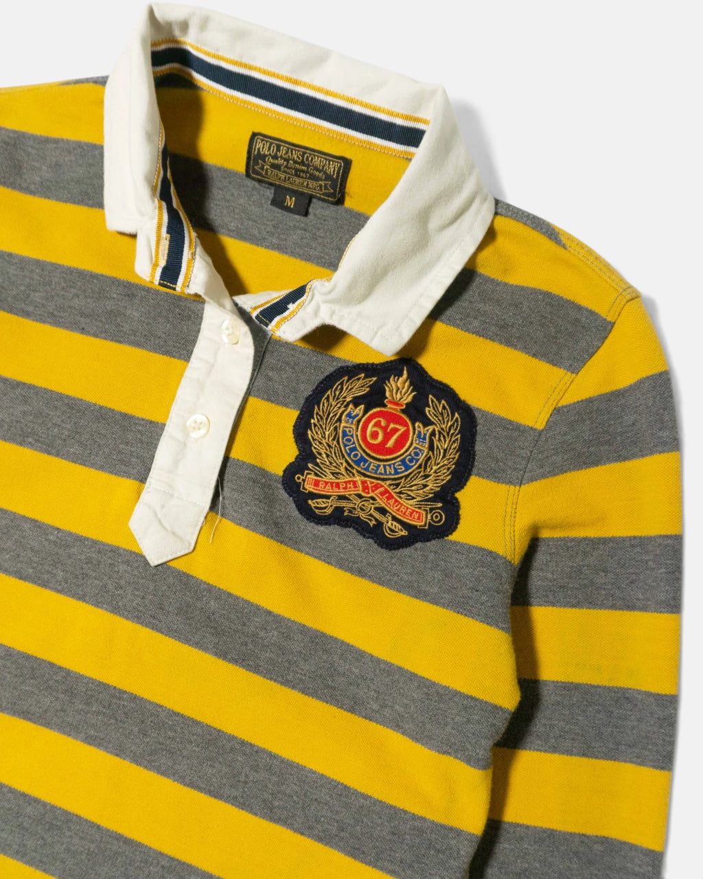Polo Rugby Polo Jeans Ralph Lauren Amarillo — Talla M Mujer