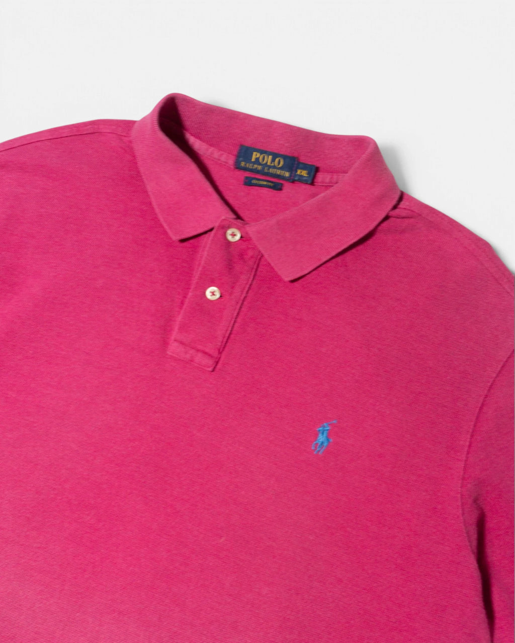 Polo Ralph Lauren Rosa Fucsia Vintage — Talla XXL
