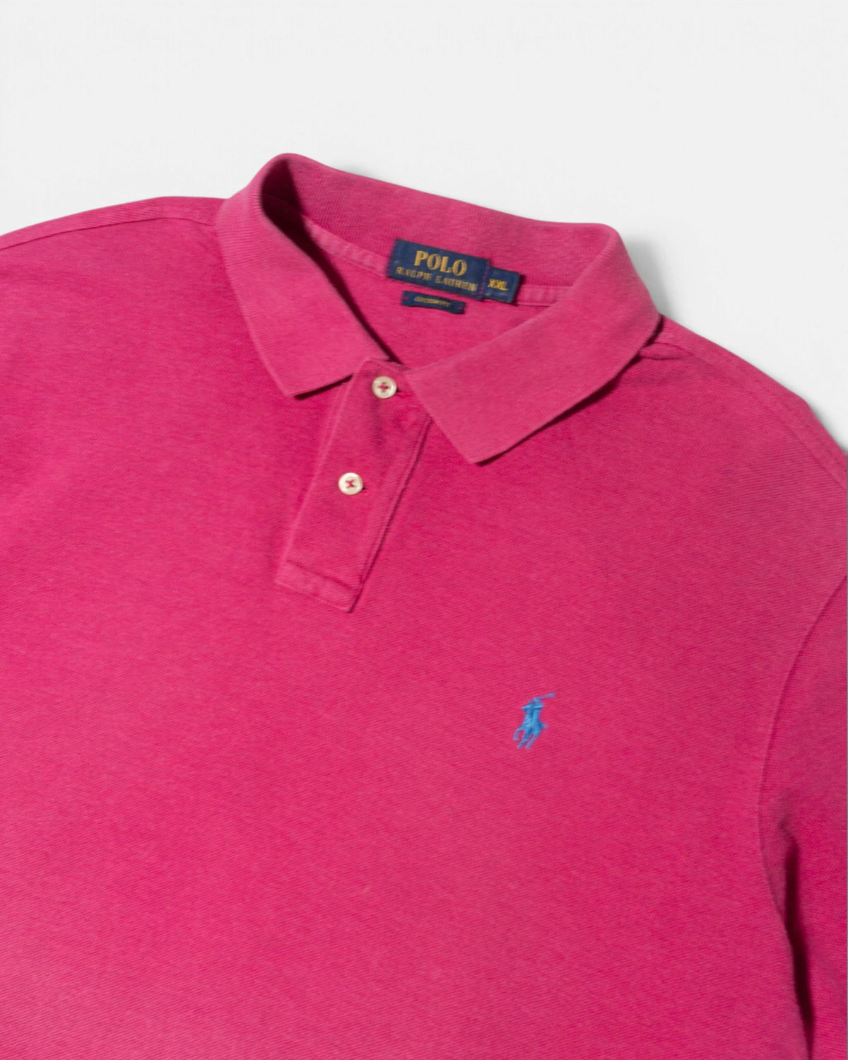 Polo Ralph Lauren Rosa Fucsia Vintage — Talla XXL