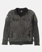 Chaqueta Just Design Gris Lavado Vintage 00s — Talla M