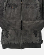 Chaqueta Just Design Gris Lavado Vintage 00s — Talla M