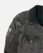 Chaqueta Just Design Gris Lavado Vintage 00s — Talla M