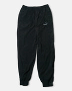 Pantalón Chándal Puma Negro Táctel Vintage 90s — Talla S