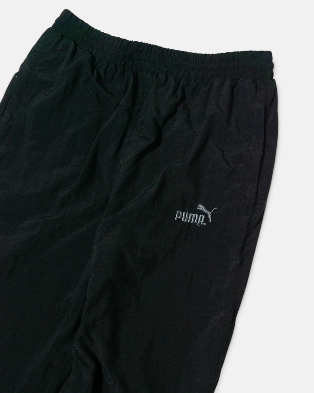 Pantalón Chándal Puma Negro Táctel Vintage 90s — Talla S
