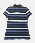Polo Tommy Hilfiger Rayas Azul Vintage — Talla M Mujer