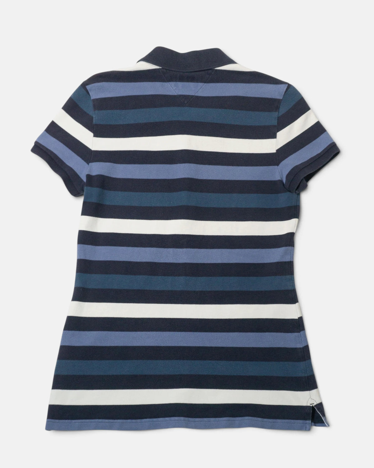 Polo Tommy Hilfiger Rayas Azul Vintage — Talla M Mujer