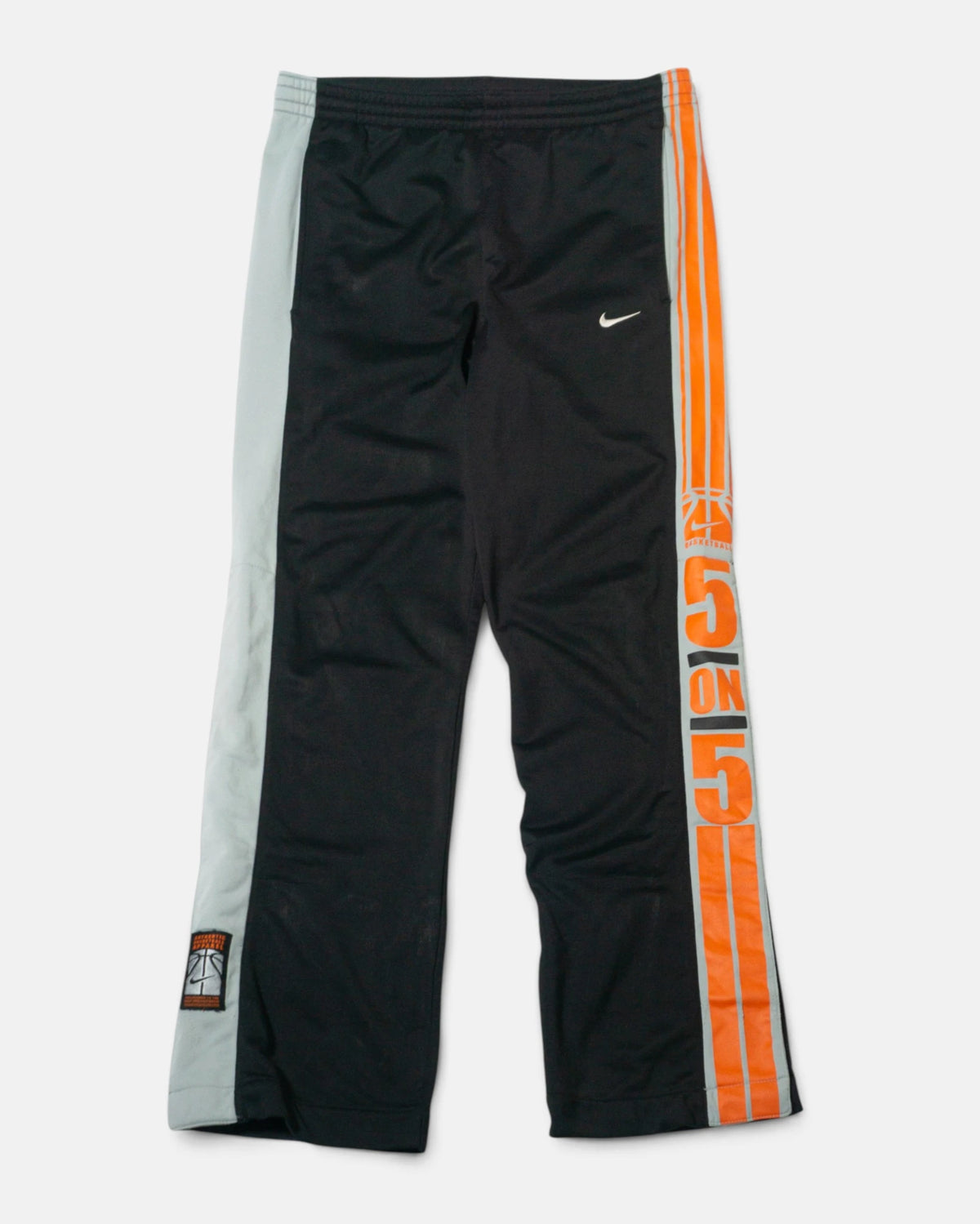 Pantalón Nike Basketball Negro Naranja Vintage — Talla S