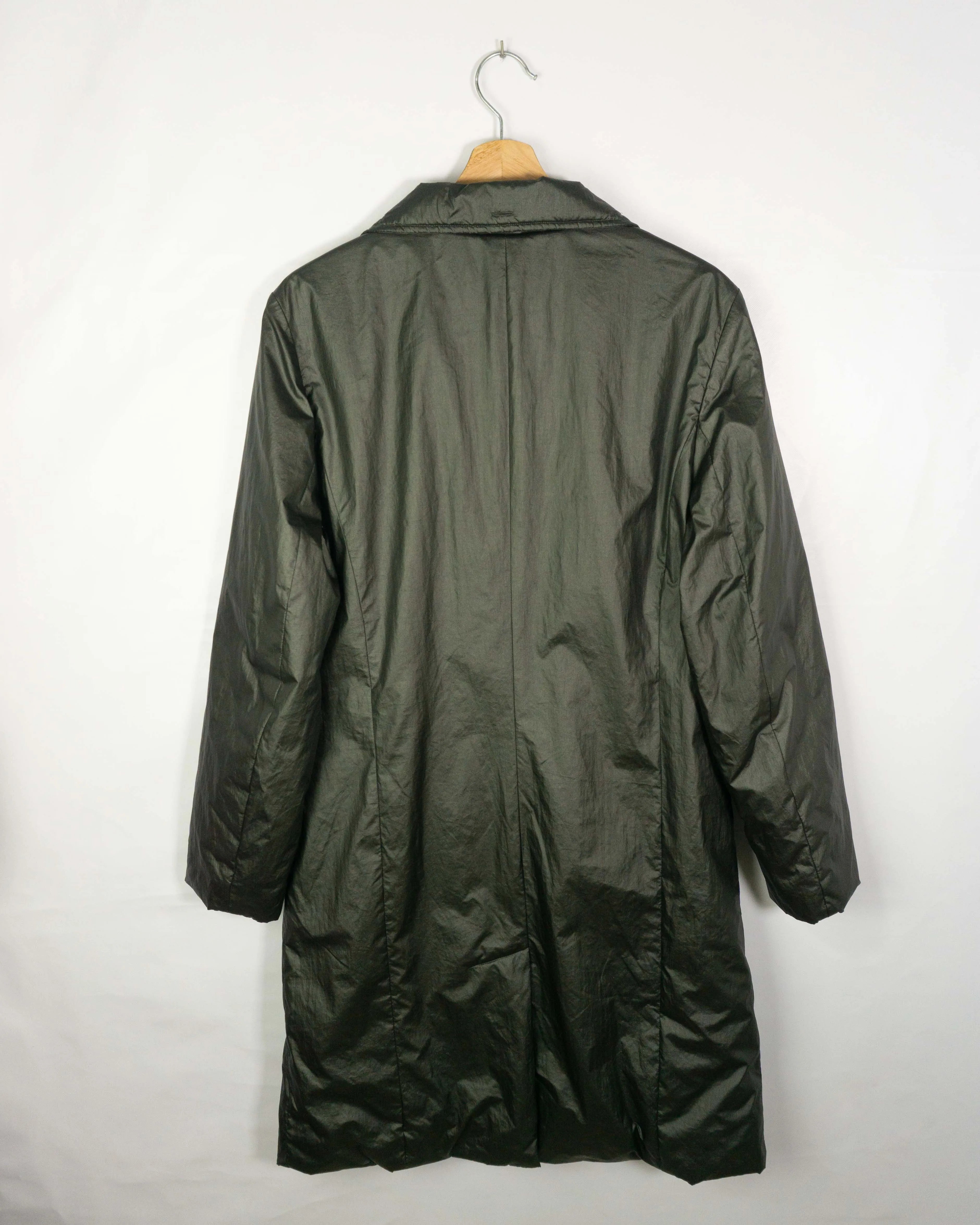 Abrigo Armani Exchange AX Vintage 90s nylon verde militar — Talla S