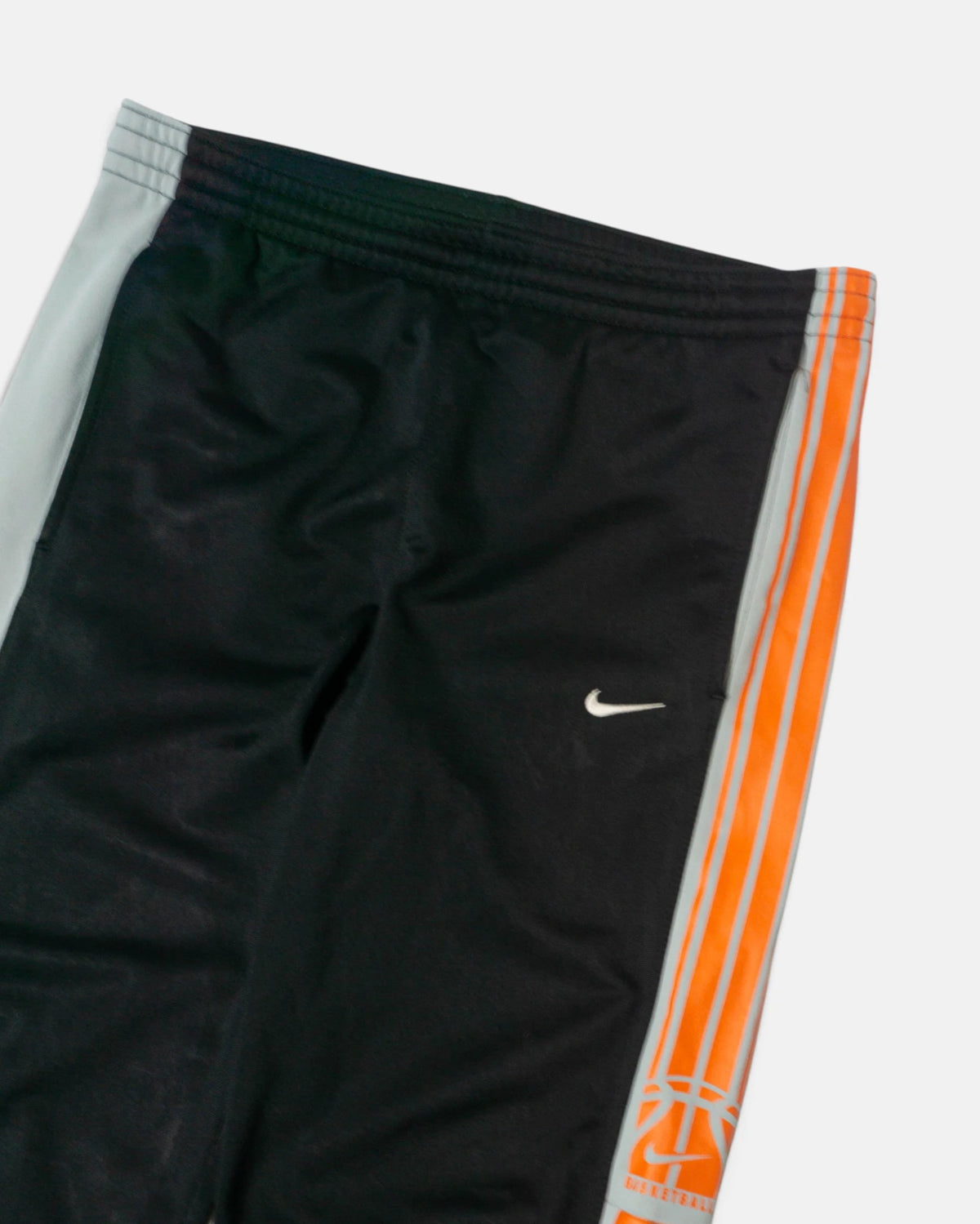 Pantalón Nike Basketball Negro Naranja Vintage — Talla S