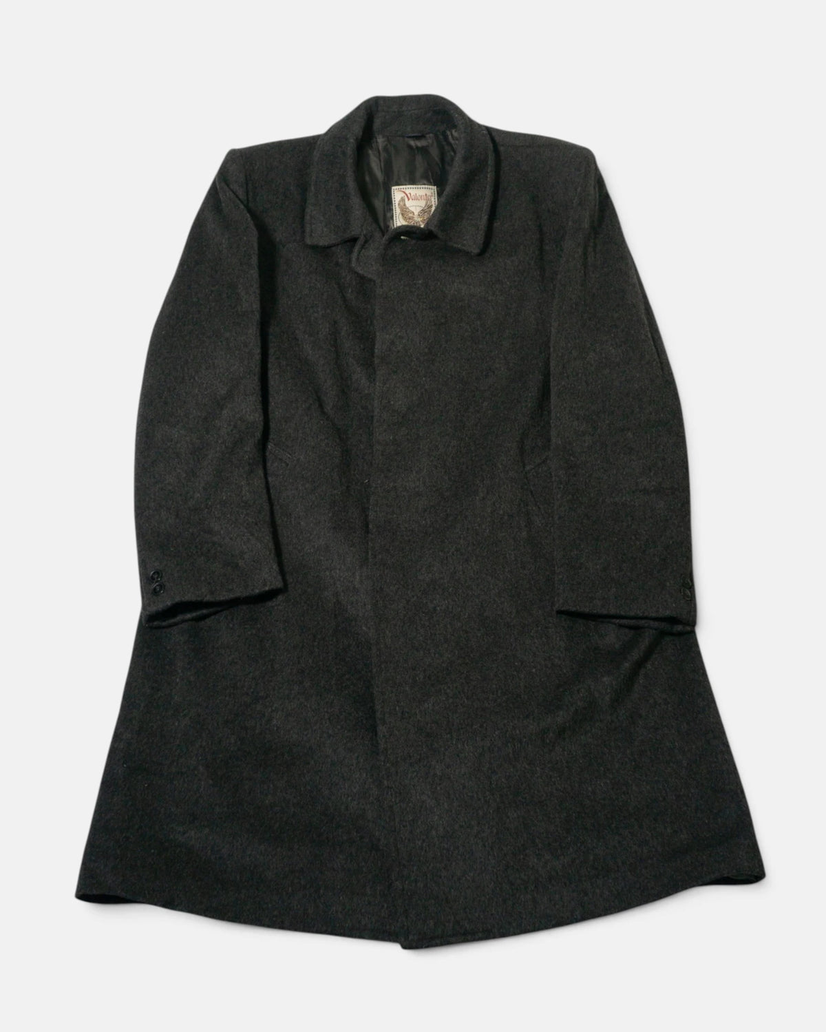 Abrigo Valonter Gris Antracita Lana 90s — Talla XL