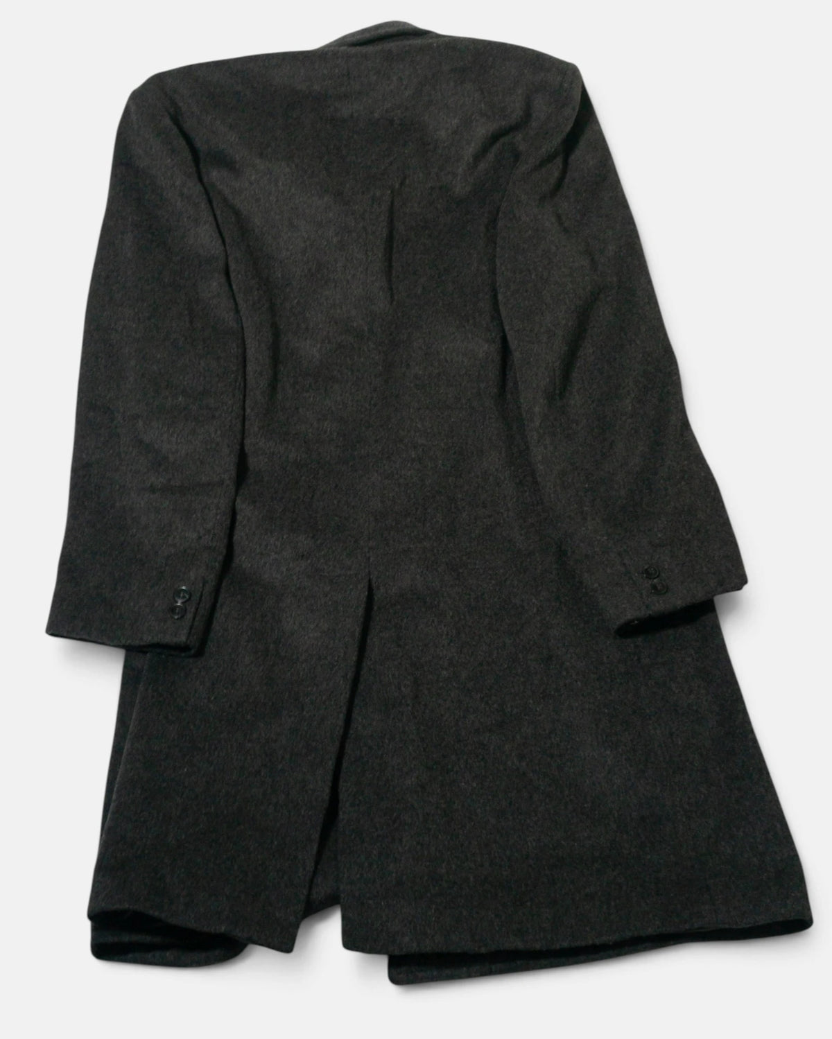Abrigo Valonter Gris Antracita Lana 90s — Talla XL