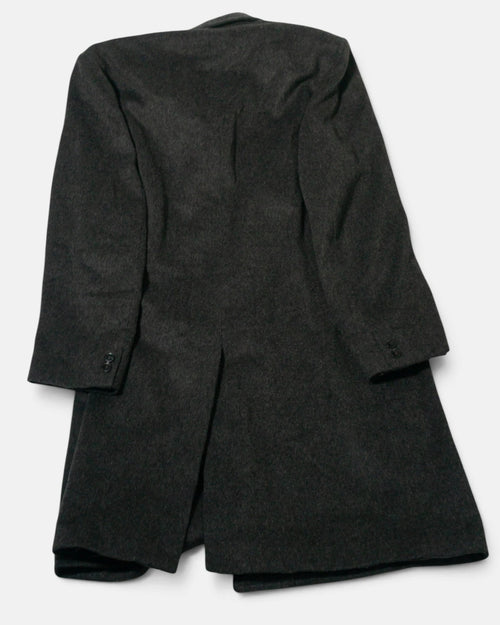 Abrigo Valonter Gris Antracita Lana 90s — Talla XL