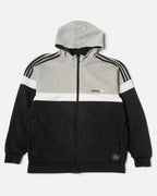 Sudadera con Capucha Adidas ZX Series Gris y Negra  — Talla L