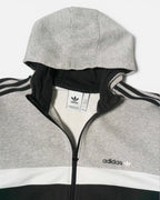 Sudadera con Capucha Adidas ZX Series Gris y Negra  — Talla L