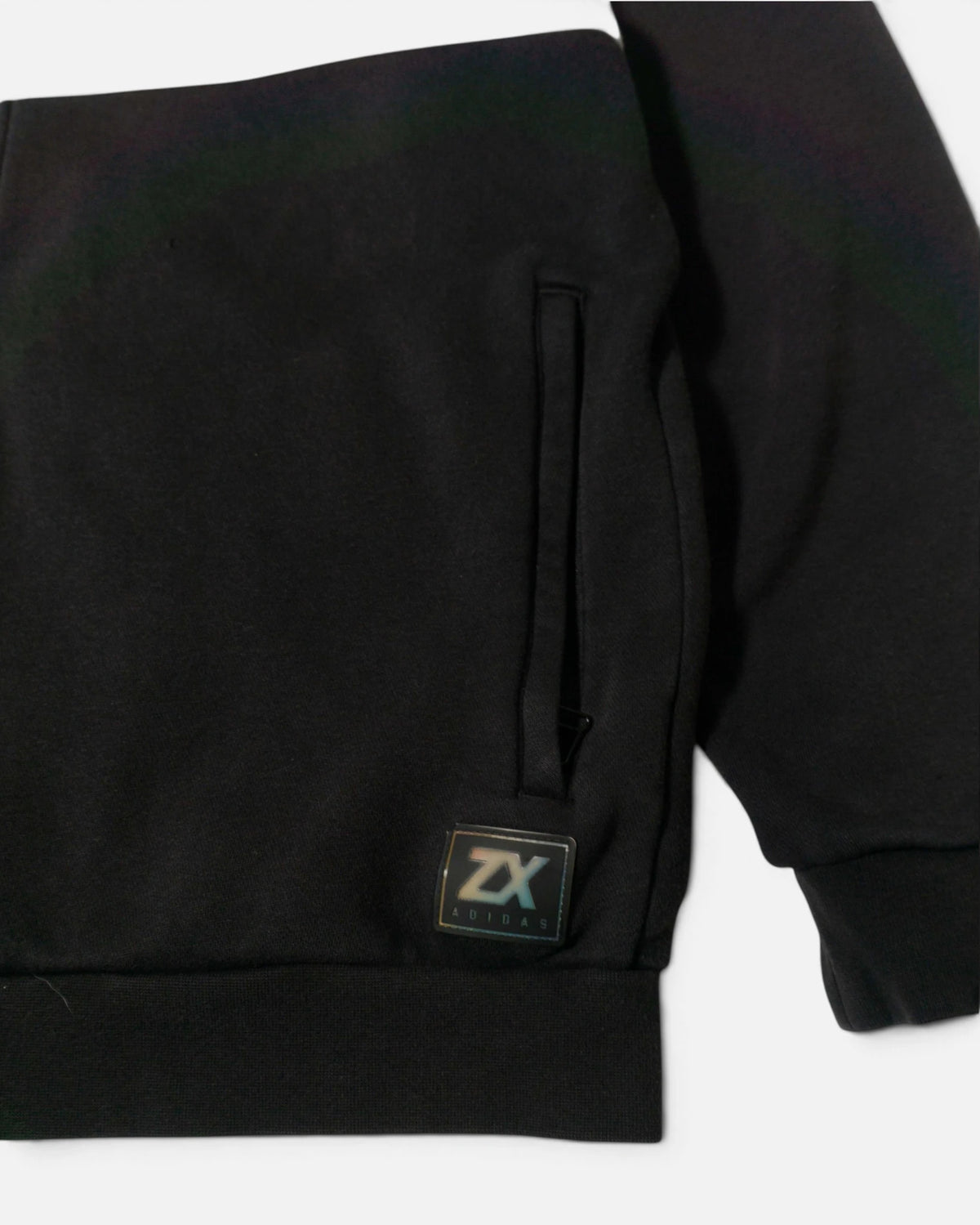 Sudadera con Capucha Adidas ZX Series Gris y Negra  — Talla L