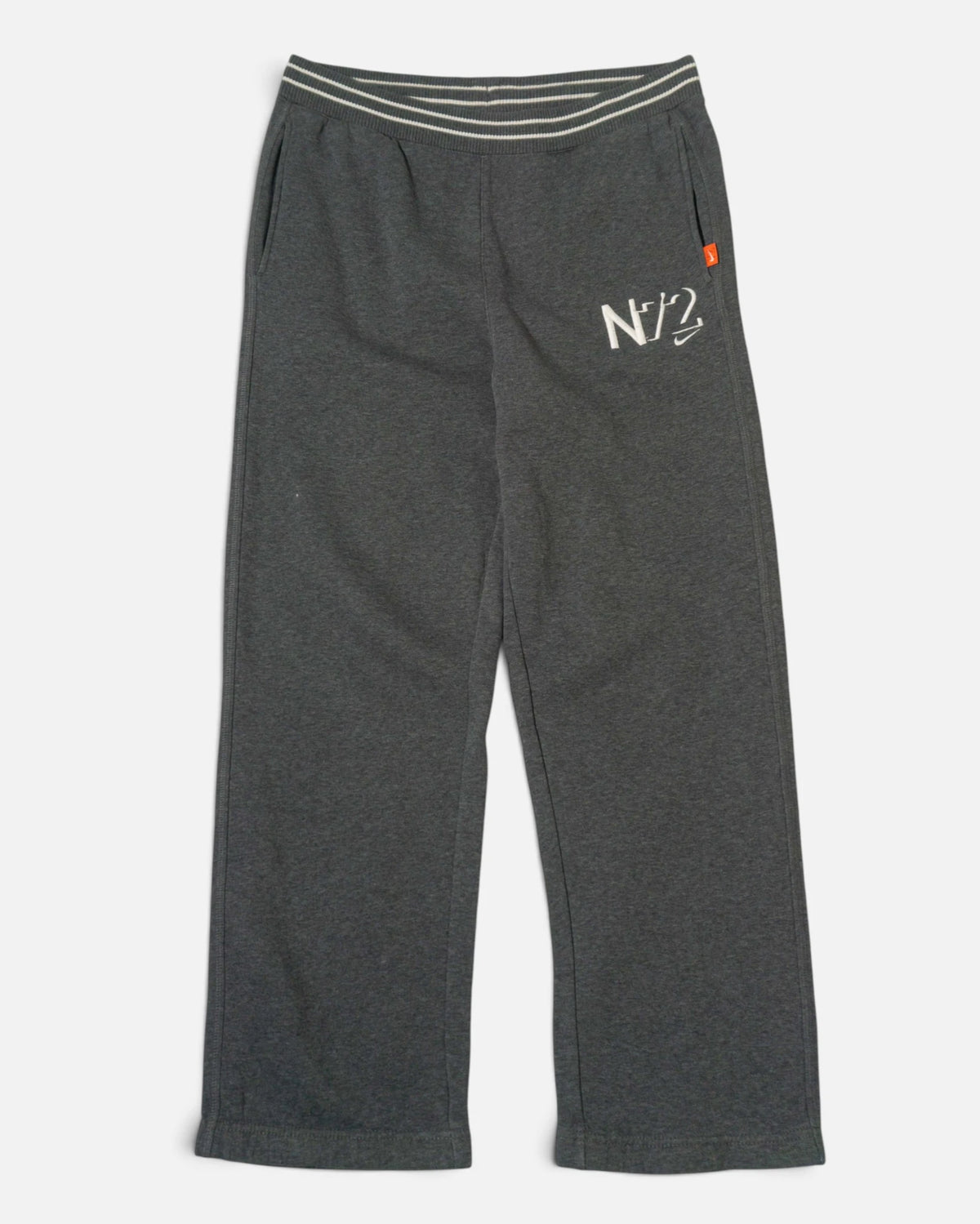 Pantalón de Chándal Nike N7 Gris Oscuro Vintage — Talla XL