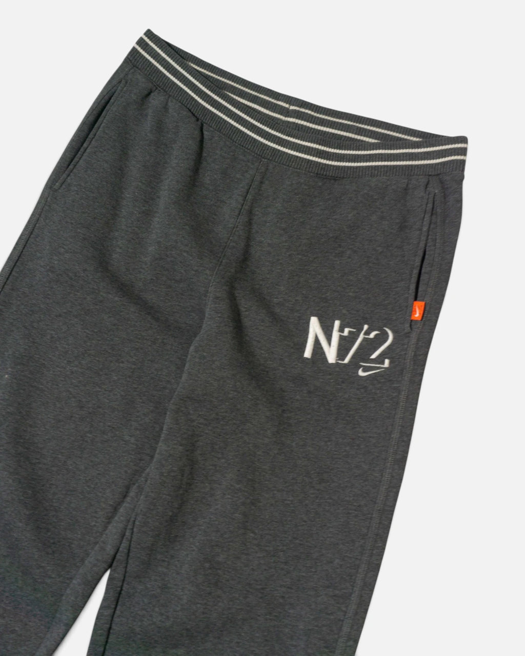 Pantalón de Chándal Nike N7 Gris Oscuro Vintage — Talla XL