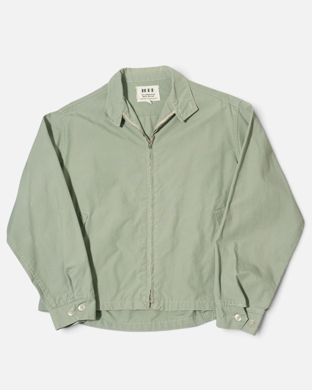 Chaqueta Harrington H·I·I Verde Menta Vintage — Talla 42 Mujer