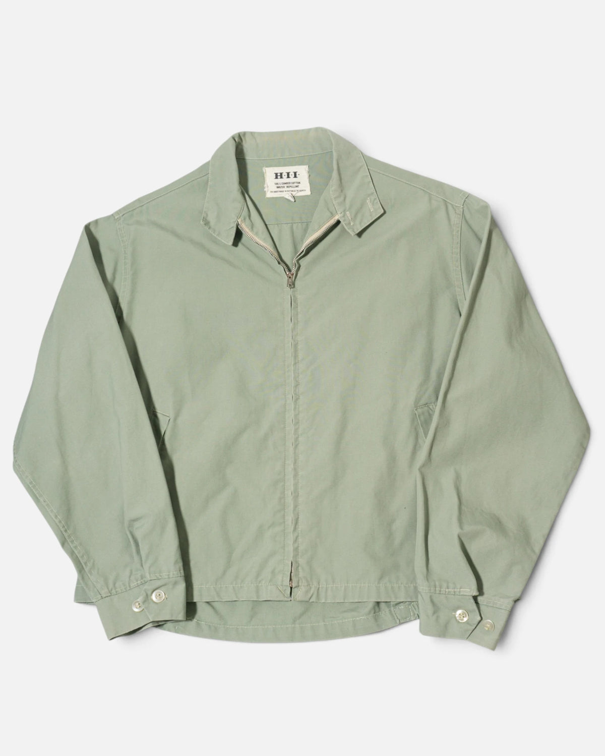 Chaqueta Harrington H·I·I Verde Menta Vintage — Talla 42 Mujer