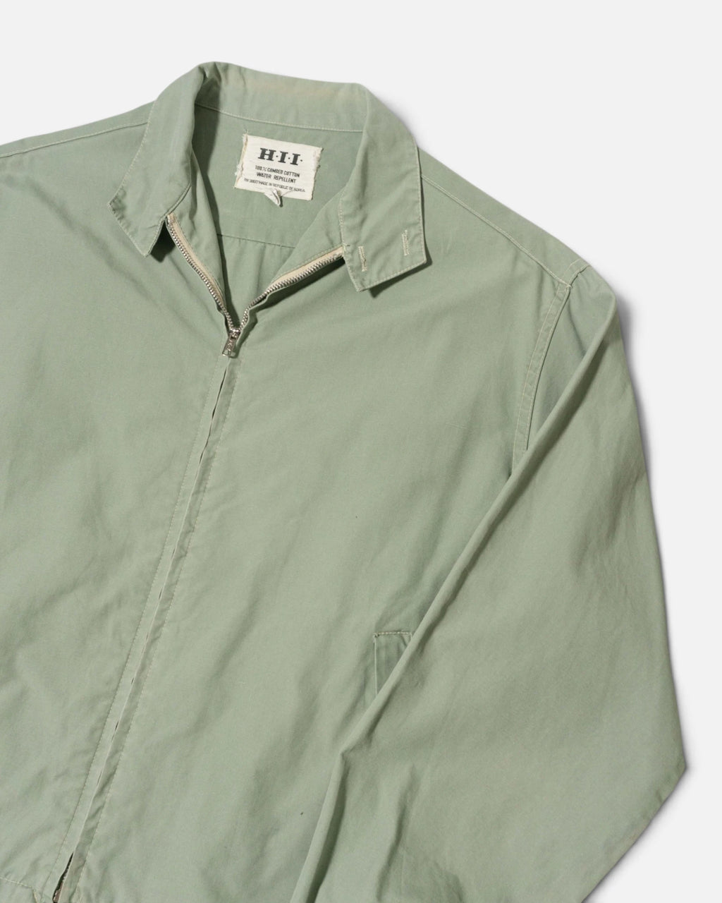 Chaqueta Harrington H·I·I Verde Menta Vintage — Talla 42 Mujer