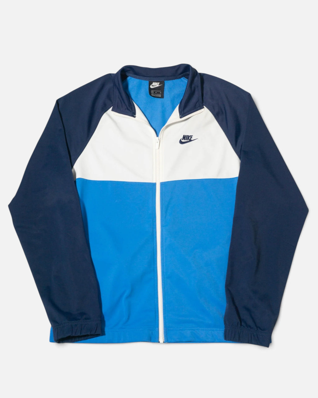 Chaqueta de Chándal Nike Bloques de Color Azul — Talla M