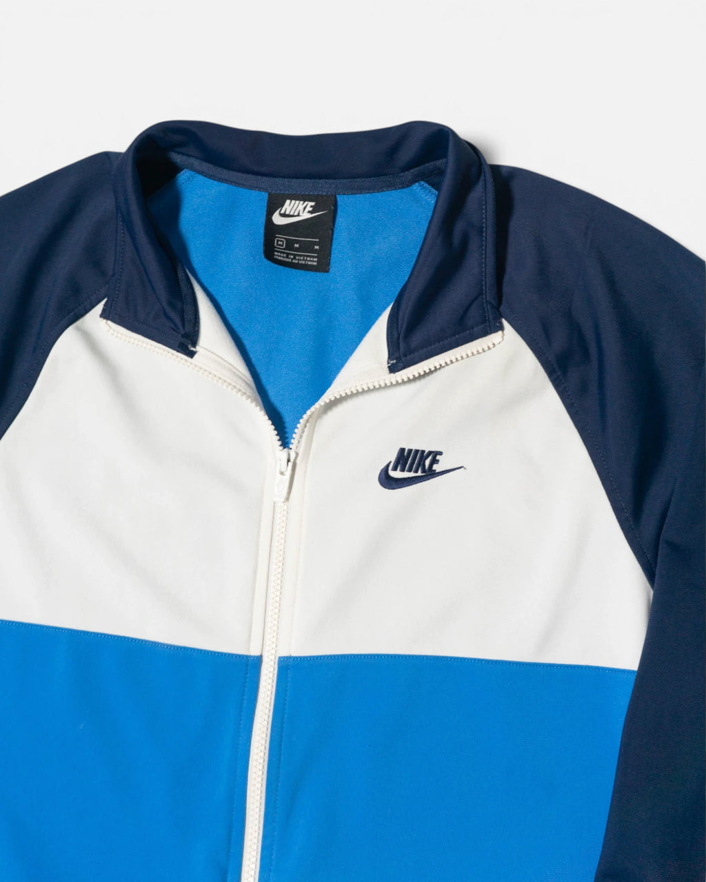 Chaqueta de Chándal Nike Bloques de Color Azul — Talla M