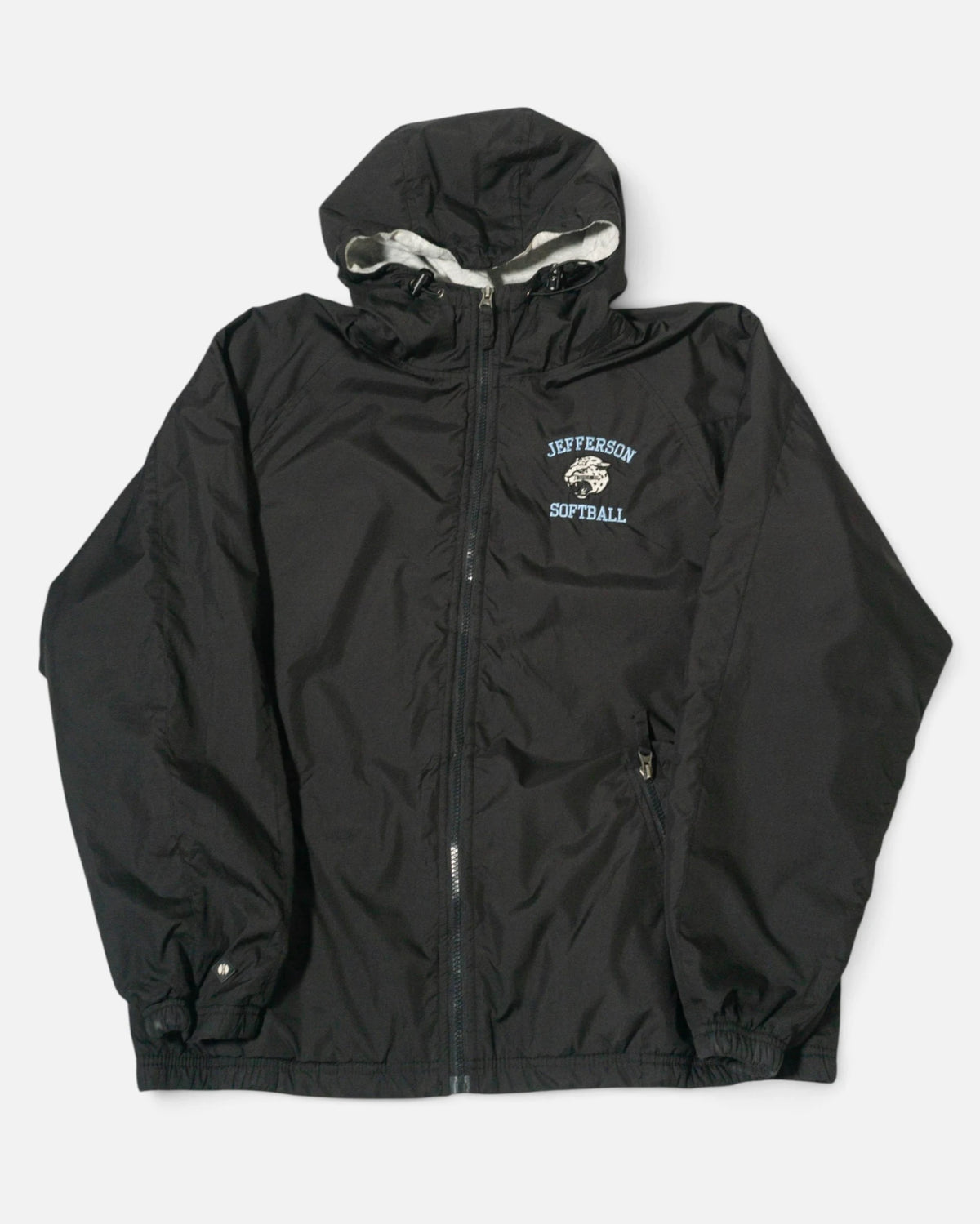 Cortavientos Jefferson Softball Jaguars Negro Vintage — Talla M