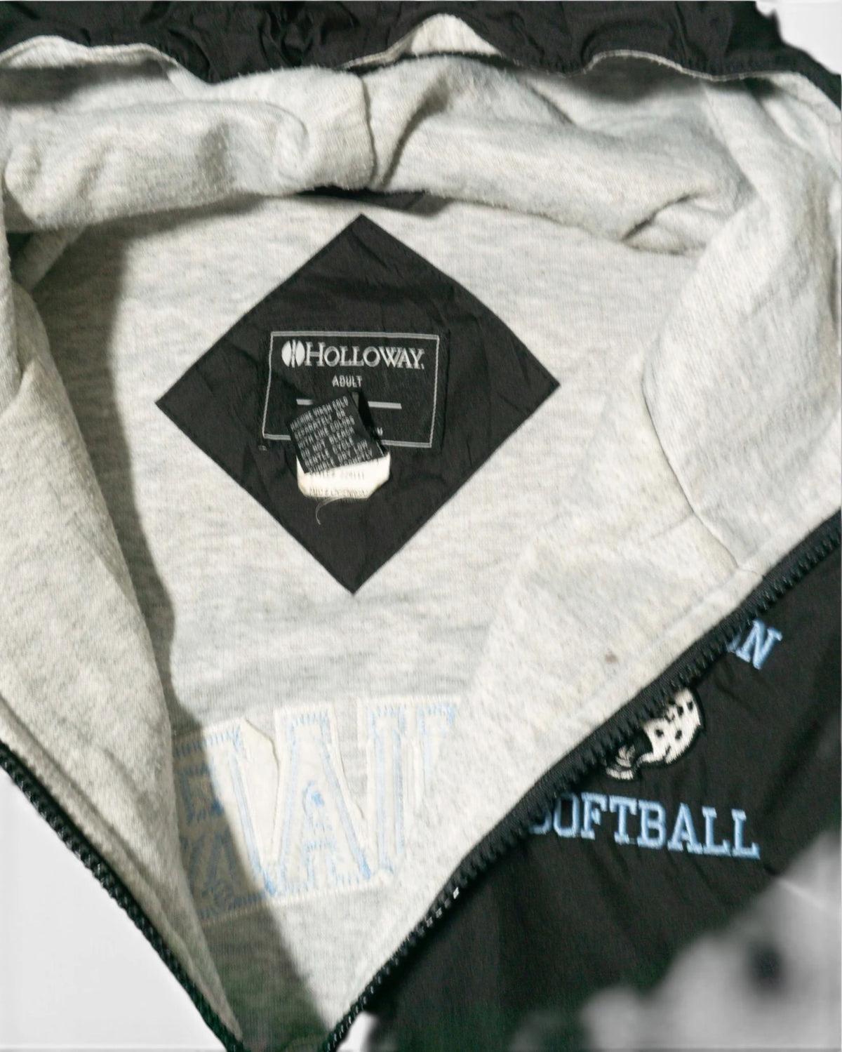 Cortavientos Jefferson Softball Jaguars Negro Vintage — Talla M