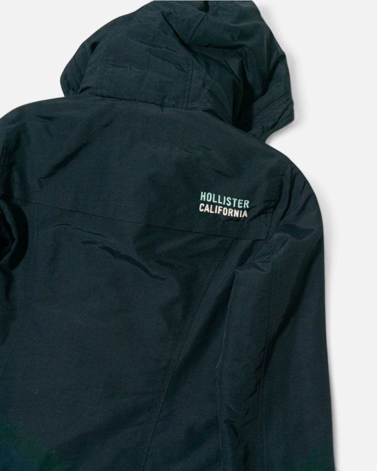 Chaqueta Hollister All-Weather Y2K Negra de Mujer — Talla M