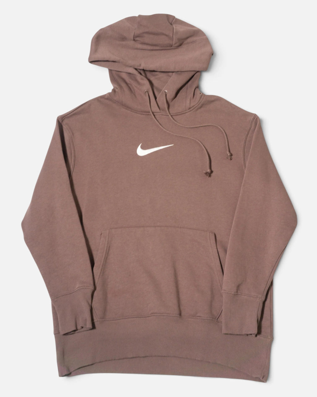 Sudadera con Capucha Nike Marrón Central Swoosh — Talla XS oversize